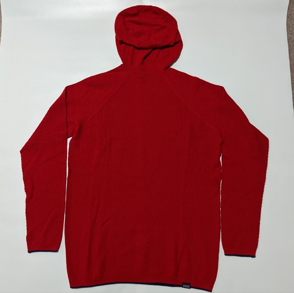 Men's Patagonia L Red Capilene Air Hoodie Pullover